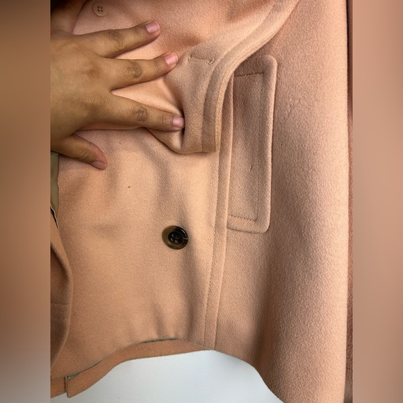 J.Crew Tm Thinsulate Women's Peach Pea Coat 100% Wool Military style - Picture 7 of 16